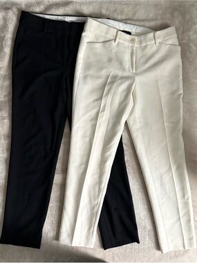 Talbots  Pants Lot | Black & Ivory | Women’s Size 2 | 27.5” Inseam